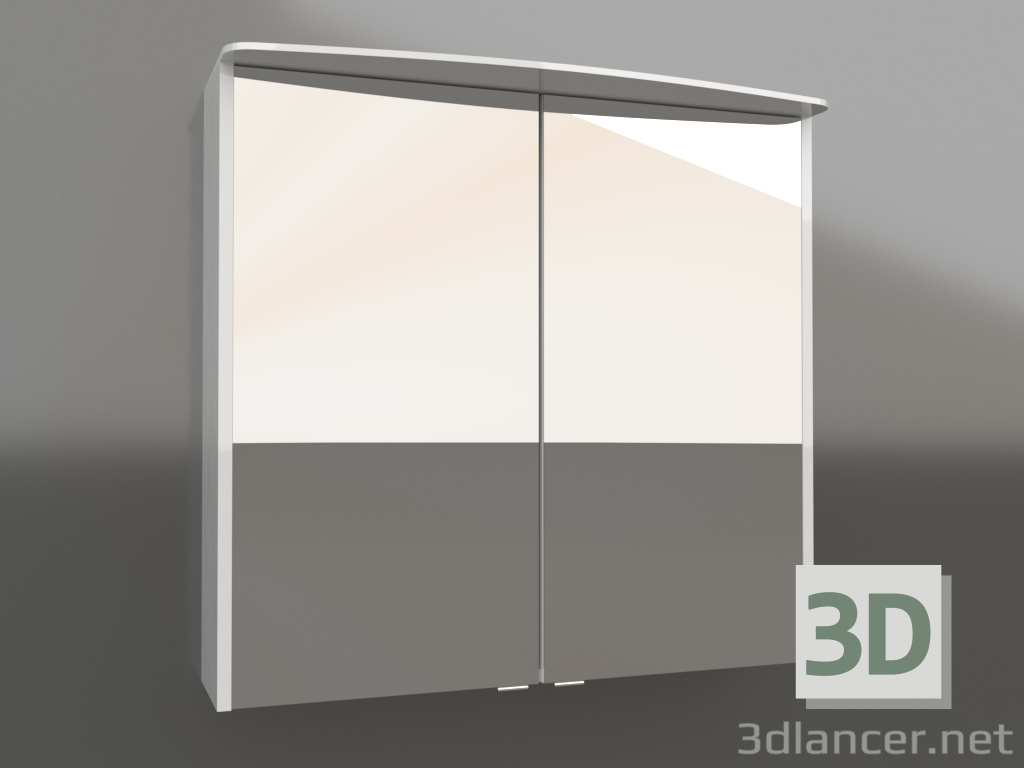 3D Modell Spiegelschrank 80 cm (NER0408) - Vorschau