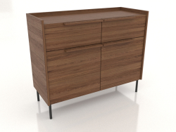 Chest of drawers 1000x400 mm (light walnut)