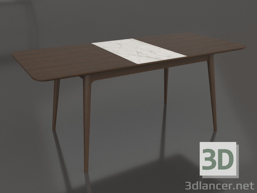 3d модель Стол обеденный Экарма раскладной 1840х800 мм (Walnut dark, вариант 1) – превью