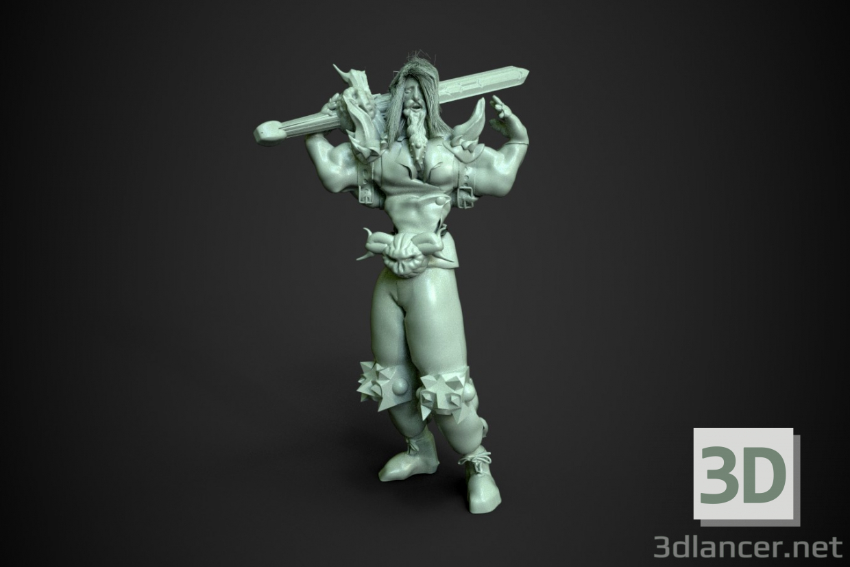 Modelo 3d Guerreiro - preview