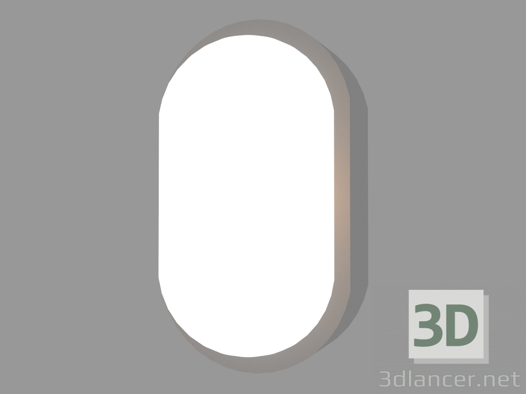 3d model Lámpara de pared PLAFONIERE OVAL CON ANILLO (S349) - vista previa