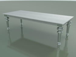 Mesa de comedor (33, blanco, aluminio)