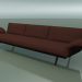 3d model Central module Lounge 4405 (L 270 cm, Black) - preview