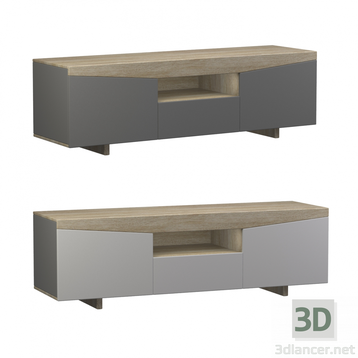 modello 3D di Porta TV TriYA comprare - rendering