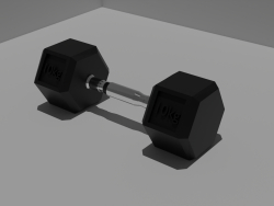 Dumbbell hexagonal 10 kg