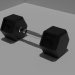 3d model Dumbbell hexagonal 10 kg - preview