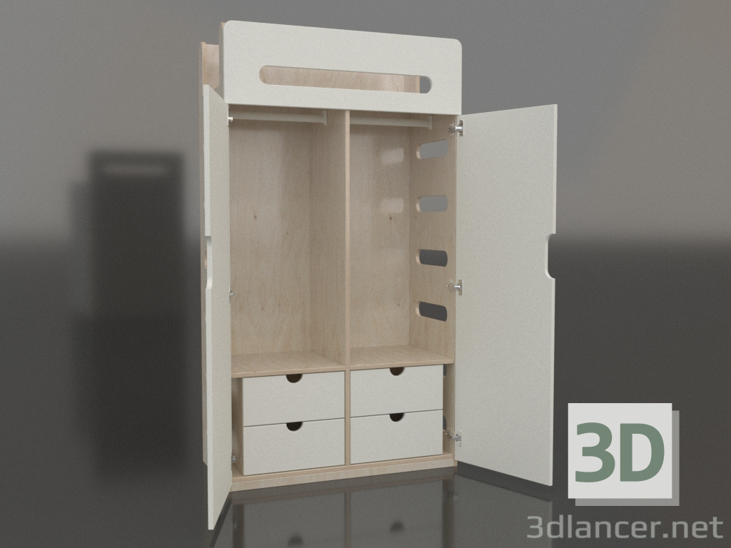 modello 3D Armadio aperto MOVE WE (WWMWE1) - anteprima