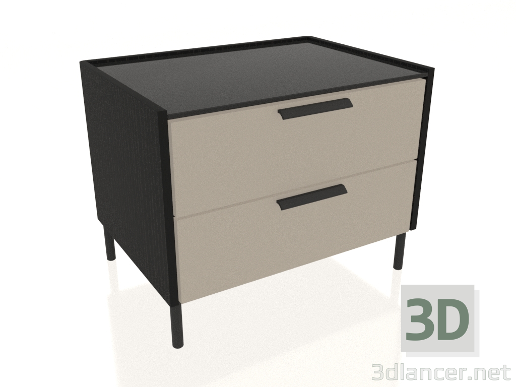 modello 3D Comodino ALISTER (K187) - anteprima