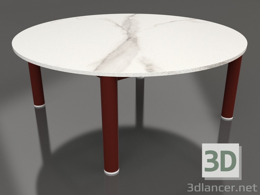 3d model Mesa de centro D 90 (rojo vino, DEKTON Aura) - vista previa