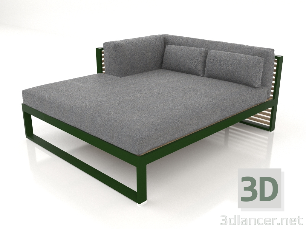 3d model Sofá modular XL sección 2 izquierda (Verde botella) - vista previa