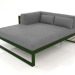 3d model XL modular sofa, section 2 left (Bottle green) - preview