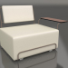 3d model Sillón con reposabrazos derecho (Bronce) - vista previa