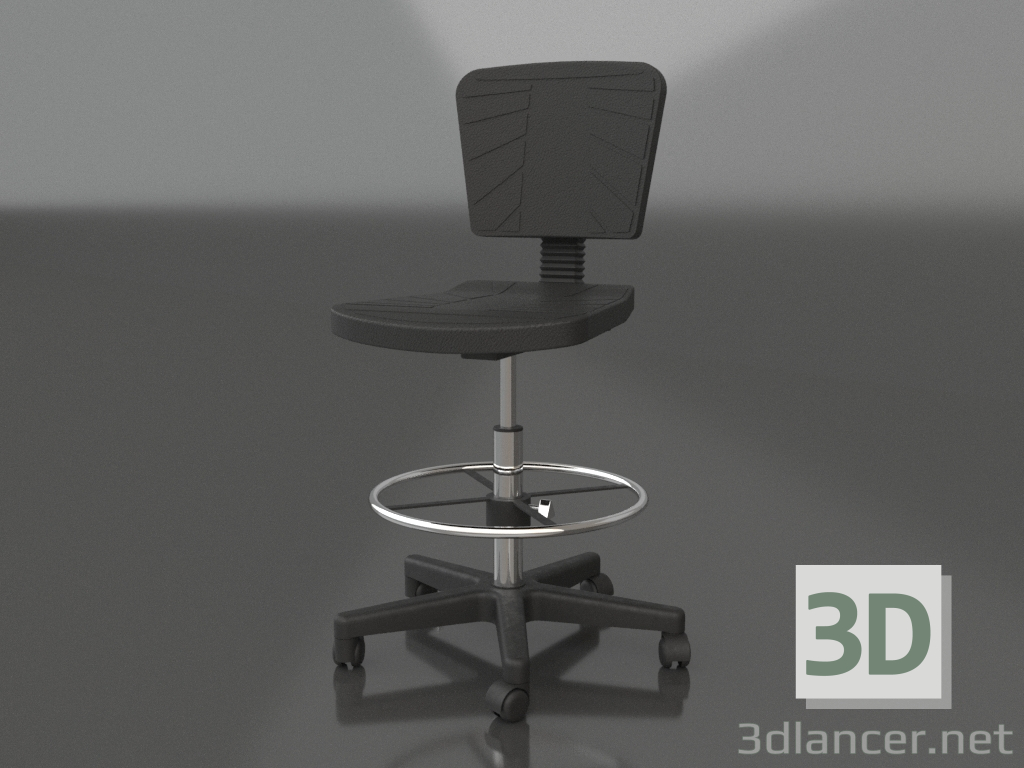 modello 3D Sedia da laboratorio CHEMA (opzione 2) - anteprima