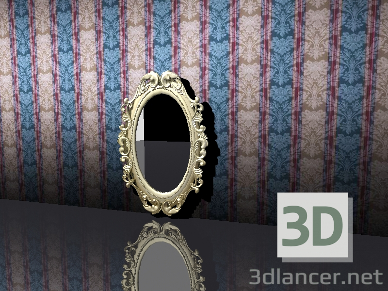 modèle 3D de miroir cru acheter - rendu