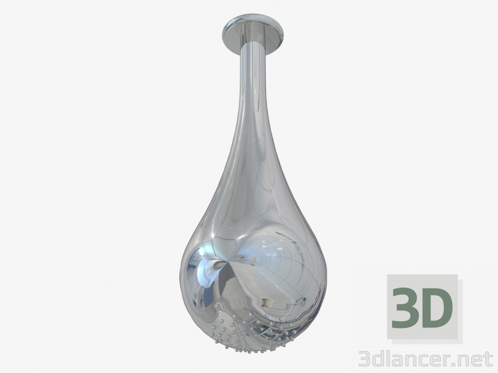 3d model Cabezal de ducha en forma de gota (33781) - vista previa