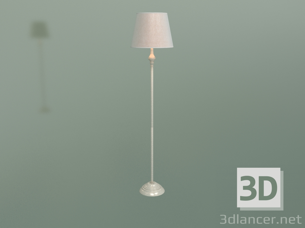 Modelo 3d Candeeiro de pé Berlin 01080-1 (branco com ouro) - preview