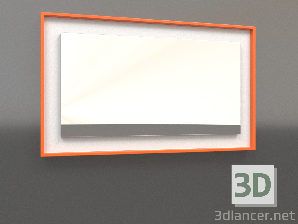 modèle 3D Miroir ZL 18 (750x450, orange vif lumineux, blanc) - preview