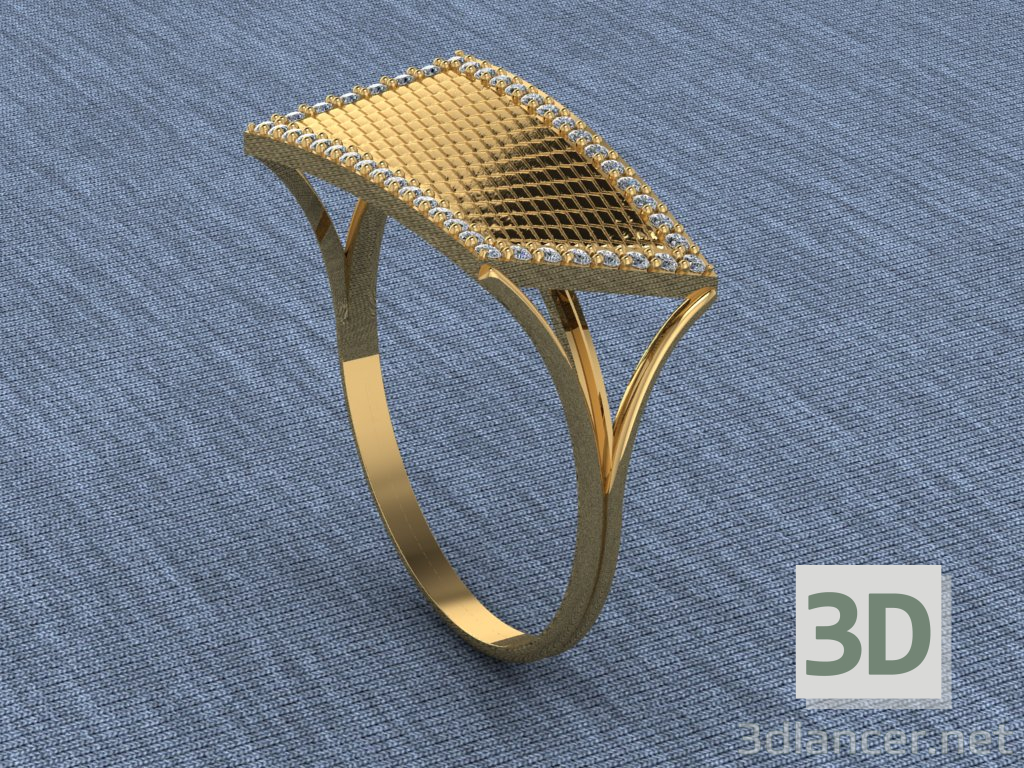 modello 3D di anello da donna comprare - rendering