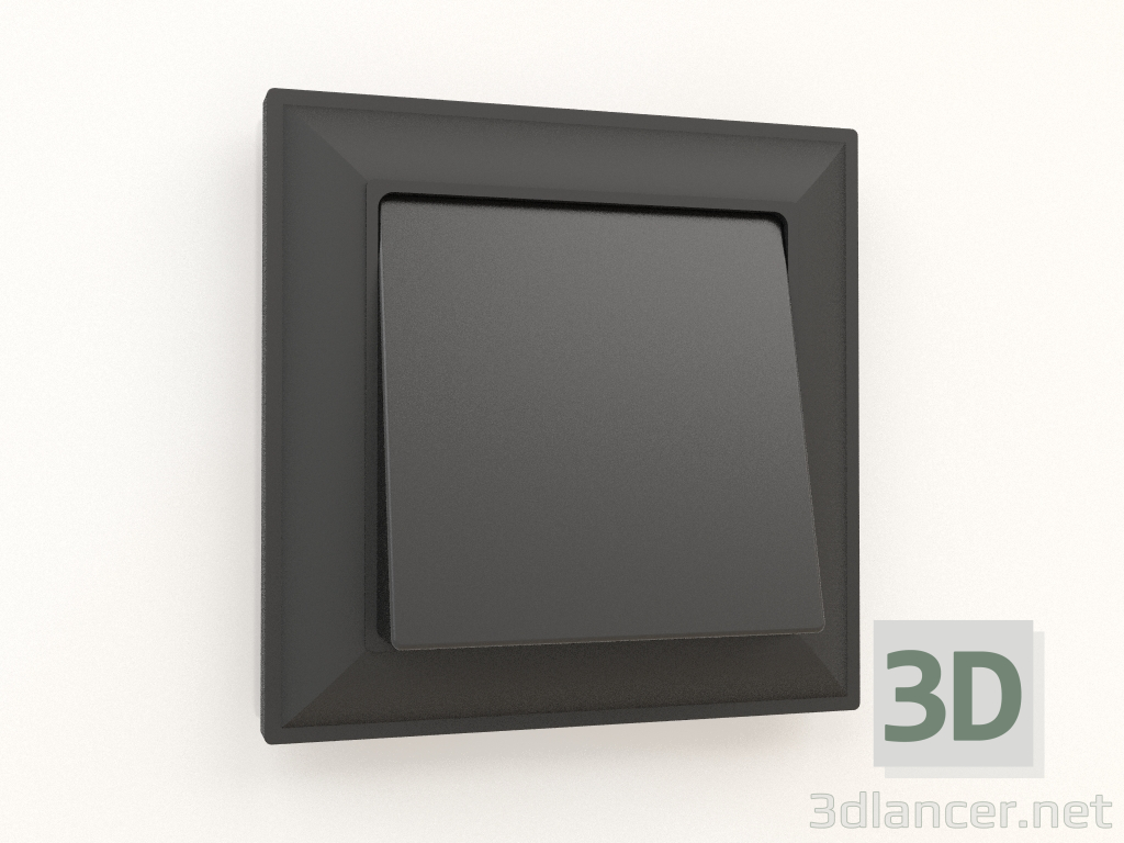 3d model Salida de cable (negro mate) - vista previa