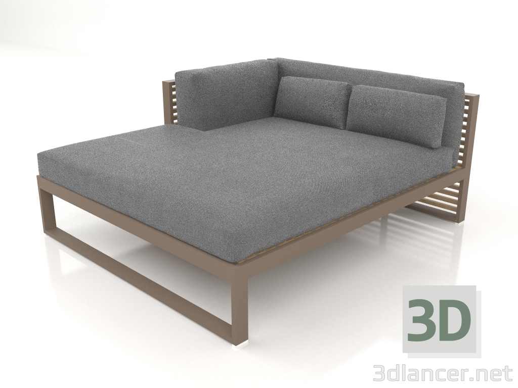 modello 3D Divano componibile XL, sezione 2 sinistra (Bronzo) - anteprima