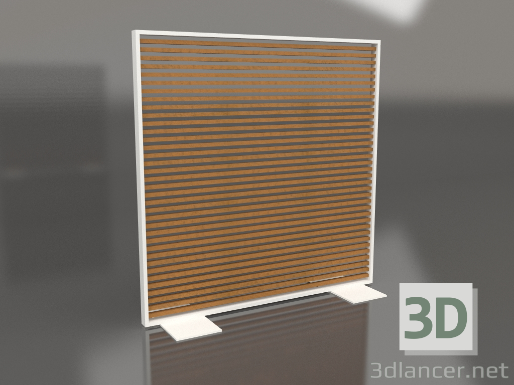 3d model Tabique de madera artificial y aluminio 150x150 (Roble dorado, Gris ágata) - vista previa