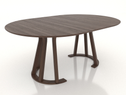 Dining table TRANSFORM 1800x1200 mm (dark walnut)