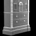 3d DOLLS HOUSE CABINET model buy - render