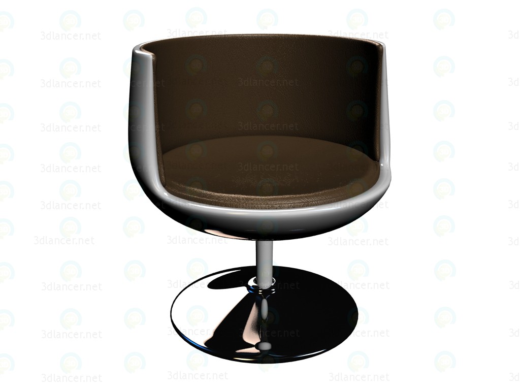 modèle 3D Fauteuil Club 54 Vintage - preview