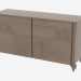 3d model Buffet 2-door with 2 drawers on the figured legs CR2MOLR - preview