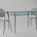 3d model kitchen table - preview