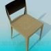 3d model Wooden chair - preview