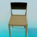 3d model Wooden chair - preview