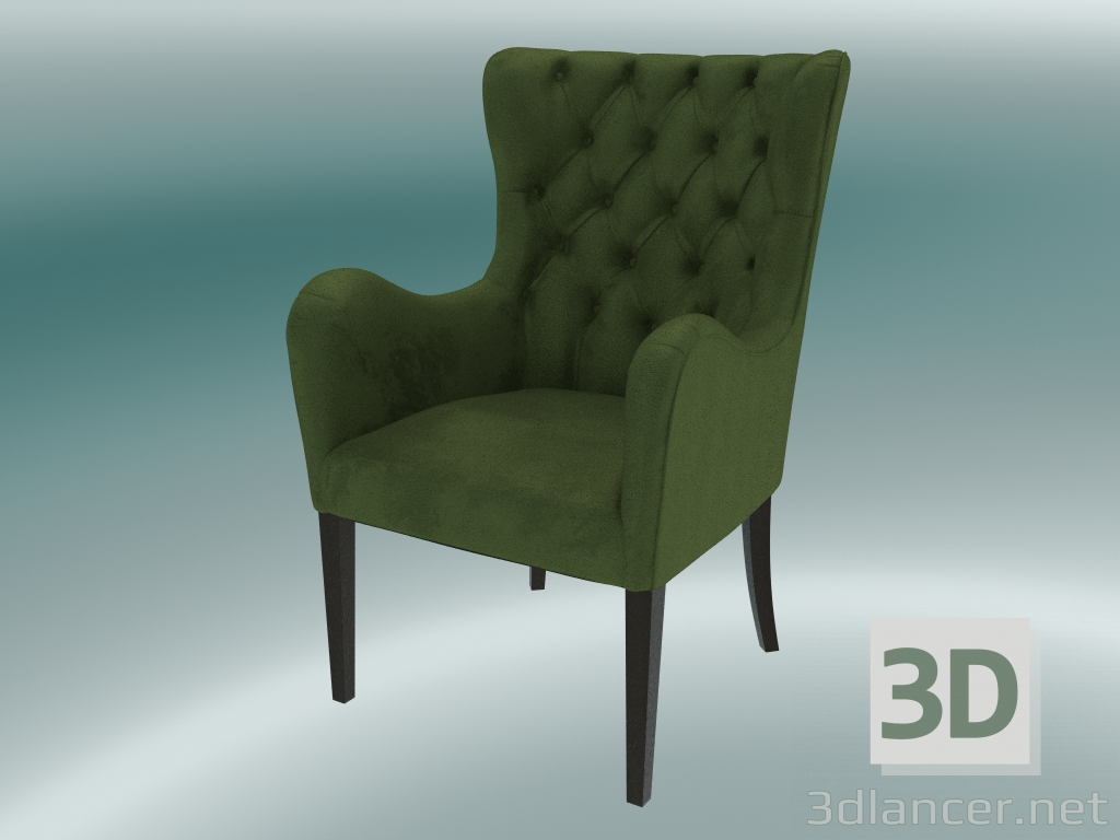 3d model Armchair Davis (Green) - preview