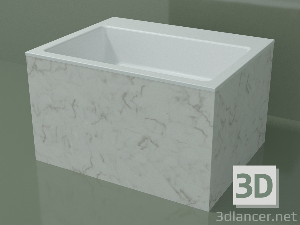 Modelo 3d Lavatório de bancada (01R132302, Carrara M01, L 60, P 48, H 36 cm) - preview