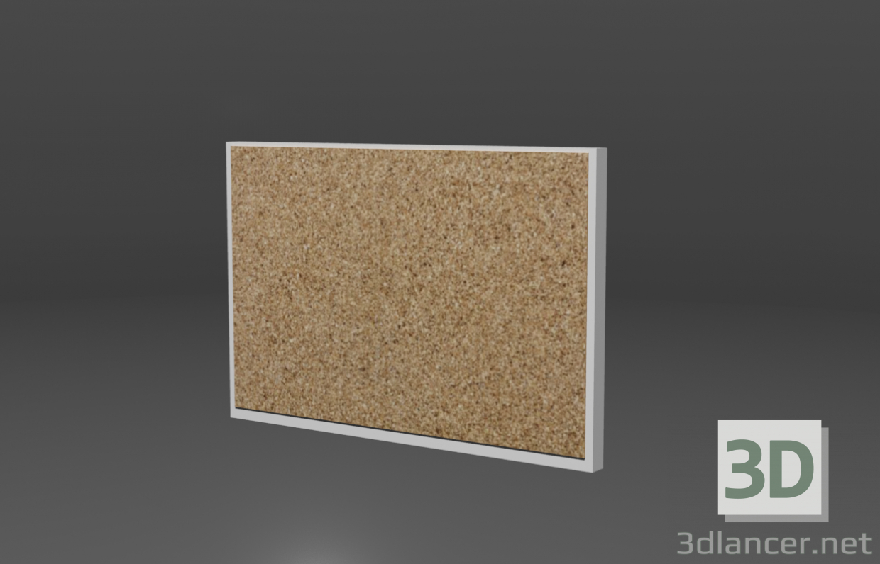 tablero de corcho 3D modelo Compro - render