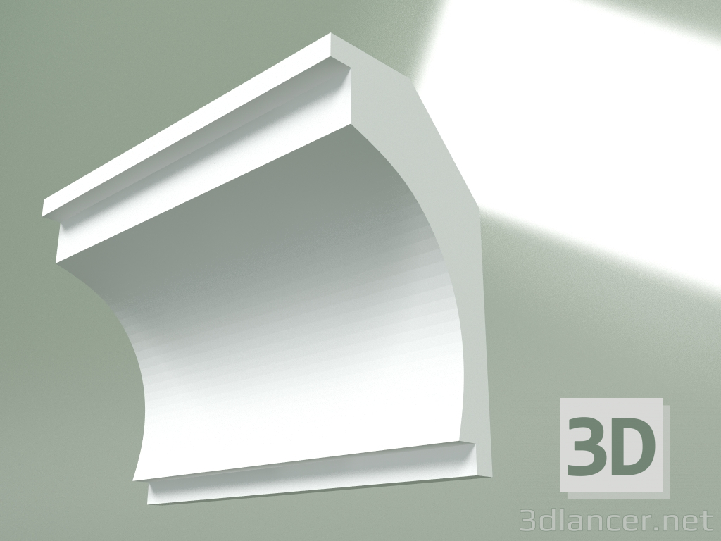 3d model Plaster cornice (ceiling plinth) KT342 - preview