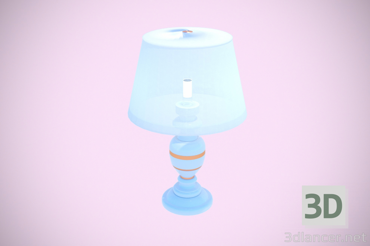 3d Classic ceramic lamp model buy - render