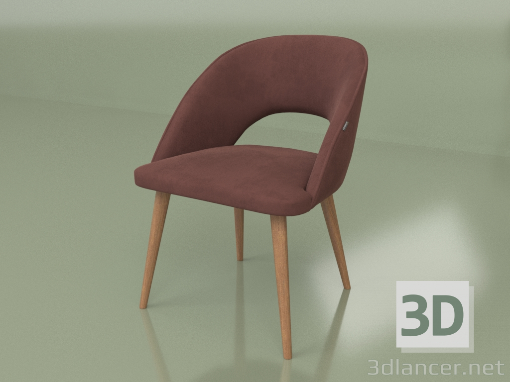 modèle 3D Chaise Rocco (pieds Tin-118) - preview