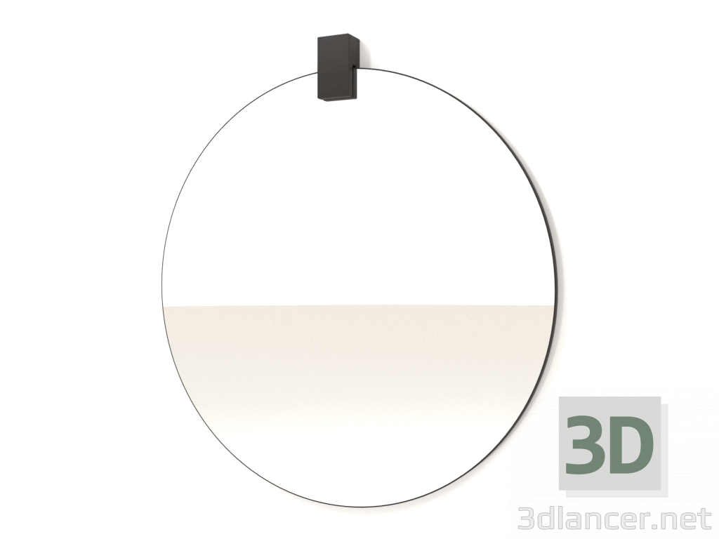 3d модель Дзеркало ZL 04 (d=500, wood brown dark) – превью