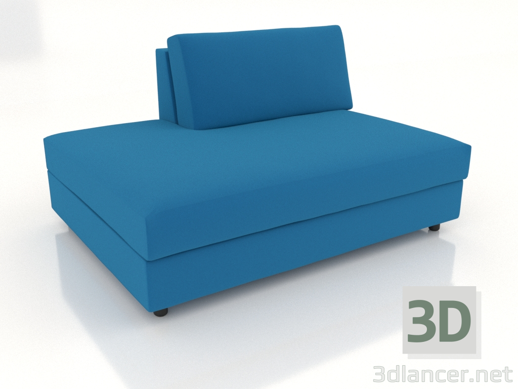 3d model Módulo sofá 83 individual ampliado a la izquierda - vista previa