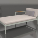 3d model Sofa module, section 2 left (Cement gray) - preview