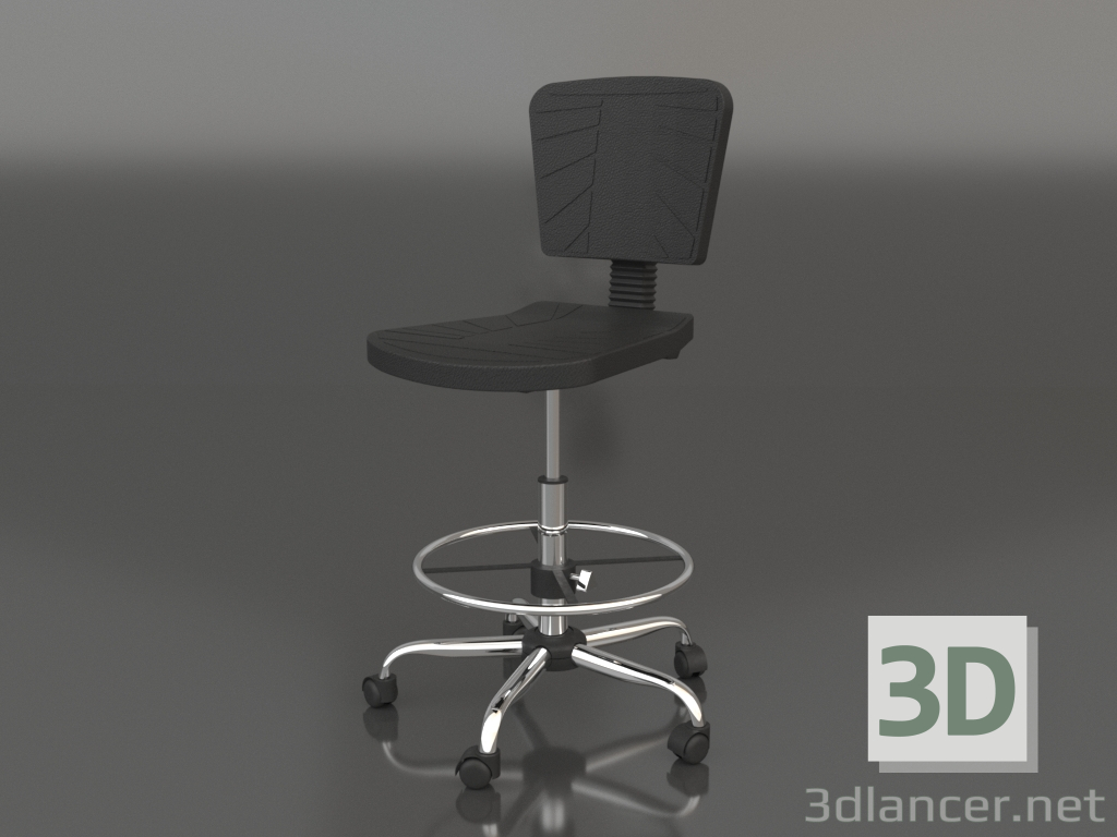 Modelo 3d Cadeira de laboratório CHEMA (opção 1) - preview Modelo 3d Cadeira de laboratório CHEMA (opção 1) - preview
