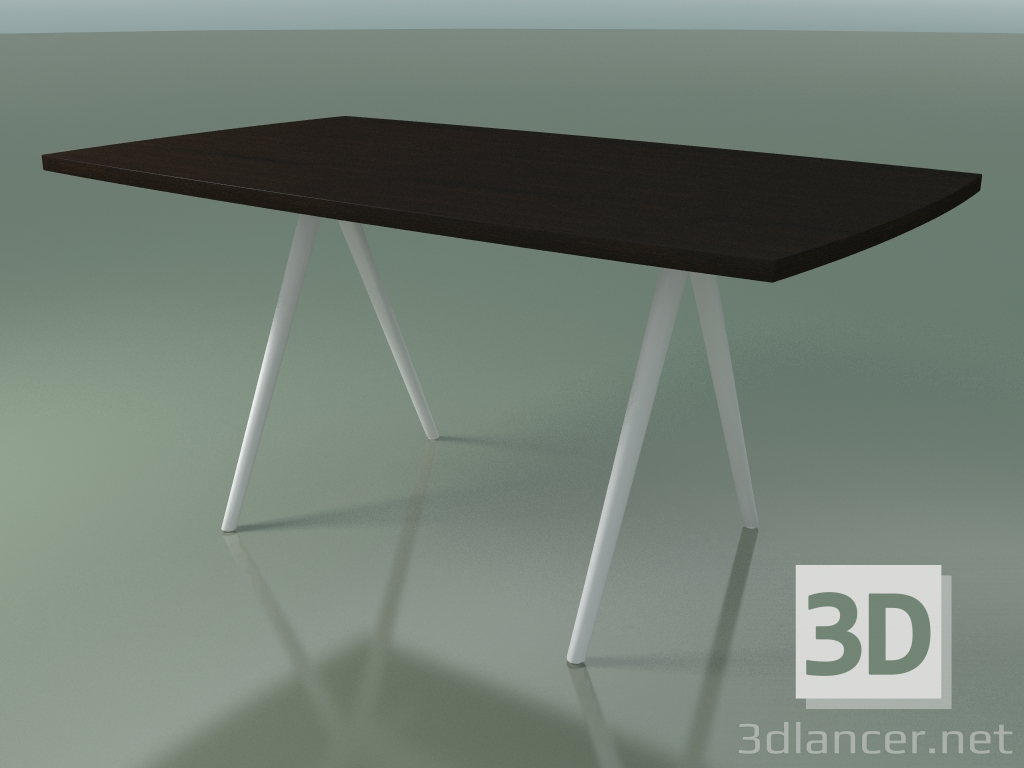 3d model Mesa en forma de jabón 5431 (H 74 - 90x160 cm, patas 180 °, chapada L21 venge, V12) - vista previa