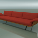 modello 3D Modulo centrale Lounge 4405 (L 270 cm, Effetto teak) - anteprima