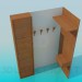 modèle 3D Armoire de coin dans le couloir - preview