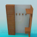 3d model Corner wardrobe in the hallway - preview