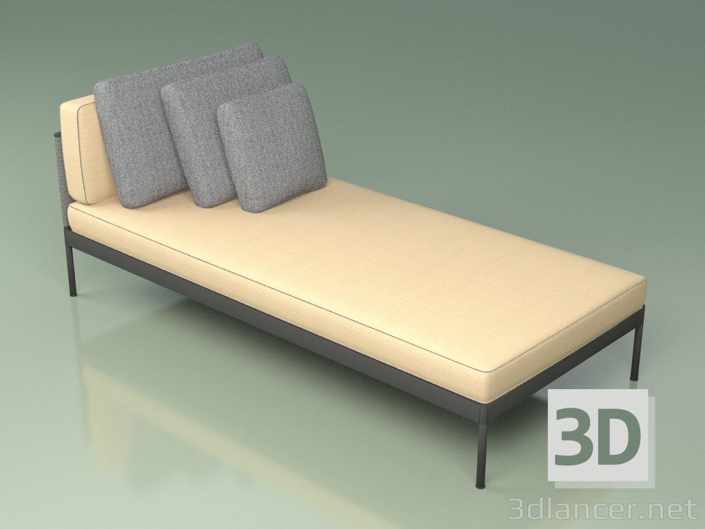 3d model Sofá modular (357 + 330, opción 1) - vista previa