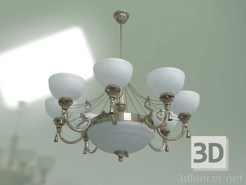 modello 3D Lampadario ROMA KLOSZ ROM-ZW-8 + 1 (P) - anteprima