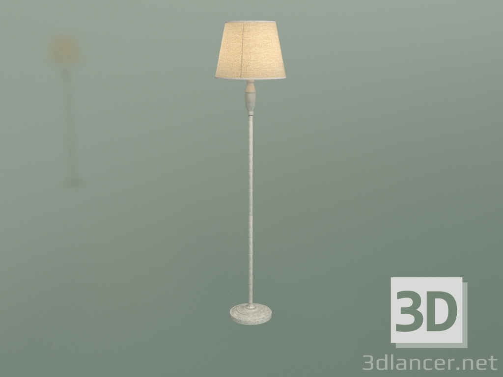 3d model Lámpara de pie London 01081-1 (blanco con dorado) - vista previa