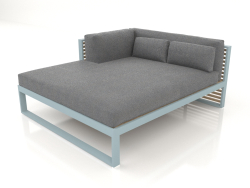 Canapé modulable XL section 2 gauche (Bleu gris)